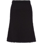 Prada Bouclé mohair knit skirt, черный - фото