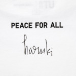 Футболка Uniqlo Peace For All Haruki Murakami с графикой, белый - фото 7