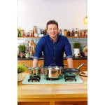 Tefal E30 Jamie Oliver набор сковородок, индукционные 5 предметов, ЭНЕРГОСБЕРЕГАЮЩИЕ СКОВОРОДИ, круглая сковорода с крышкой 25см, маленькая сковорода 20см - фото 8