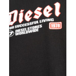 Diesel футболка из хлопка с логотипом, черный - фото 5