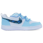 Кроссовки Nike Court Borough Skateboarding Shoes Men Low-top Blue/white, голубой - фото 2