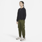 Лонгслив Nike Sportswear Essential, черный/белый - фото 4