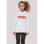 Толстовка F4NT4STIC "NASA Modern Logo White", детский унисекс, товары премиум-класса, для мальчиков, девочек, с принтом, белый - фото