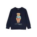 Ralph Lauren Kids толстовка с принтом Bear, синий - фото