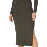 Платье Ted Baker Sayrah Midi Knit Dress, темно-зеленый - фото 2