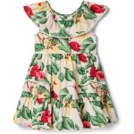 Платье Janie and Jack Girls Floral Gauze Dress, цвет Multicolor 2 - фото 3