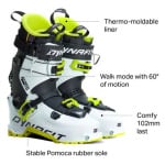 Горнолыжные ботинки Hoji Free 110 Alpine Touring — 2023 г. Dynafit, цвет White/Lime Punch - фото 3