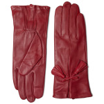 Перчатки Kate Spade New York Tassel Bow Leather Gloves, цвет Wildflower Red - фото