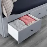 Кушетка, серый, 80x200 см, средней жесткости HEMNES/AFJALL IKEA - фото 6