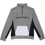 Толстовка Converse Color-Block 1/4 Zip, цвет Dark Grey Heather - фото 2