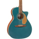 Акустически-электрическая гитара Fender California Newporter Player Ocean Teal Satin - фото