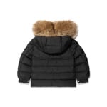 Moncler Enfant пуховик с капюшоном и логотипом, черный - фото 2