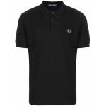 Рубашка поло с вышитым логотипом Fred Perry, черный - фото