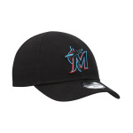 Черная шапка Miami Marlins My First 9TWENTY для новорожденных New Era, черный - фото