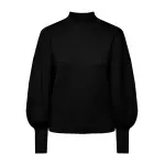 Y.A.S вязаный свитер "YASFONNY LS KNIT PULLOVER S. NOOS", черный - фото 4