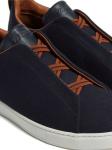 Zegna Triple Stitch slip-on sneakers, синий - фото 3