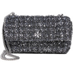 Сумка Tory Burch Kira Tweed Mini Flap Bag, цвет Black Multi - фото