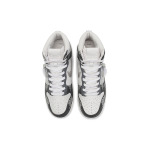 Кроссовки Nike Dunk Skateboarding Shoes Men High-top Silver, черный/серебряный - фото 4