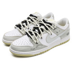 Кроссовки Nike Dunk Skateboarding Shoes Men Low-top Silver/Gray, светло-серый - фото 2