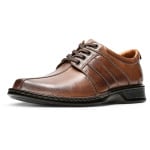 Мужские кожаные потертые оксфорды Touareg Vibe Clarks, цвет Brown Leather - фото