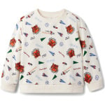 Толстовка Janie and Jack Printed Pullover Sweatshirt, цвет Cream - фото 3