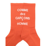 Comme des Garçons Homme носки с логотипом-жаккардом, оранжевый - фото 2