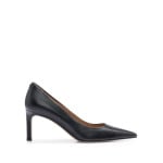 BOSS 70mm pointed-toe leather pumps, черный - фото