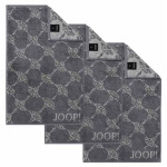 Полотенце для рук Joop! Classic / Infinity 3er Pack, 100x10x50 см цвет anthrazit cornflower - фото 2