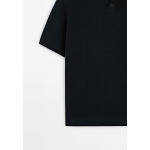 Поло Short Sleeve Massimo Dutti, темно-синий - фото 10