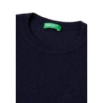 Вязаный свитер CREW NECK WITH EMBROIDERED LOGO United Colors of Benetton, синий - фото 2