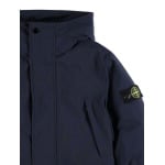 Stone Island Junior парка с капюшоном и значком компаса, синий - фото 3