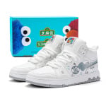 Кроссовки SESAME STREET Skateboarding Shoes Unisex High-top, белый - фото 6