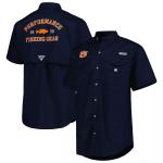 Мужская рубашка на пуговицах Columbia Navy Auburn Tigers Bonehead - фото 5