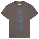 Футболка Mm6 Maison Margiela Stretched Number Logo T-Shirt, цвет Dark Grey - фото