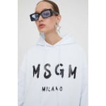 Хлопковая толстовка MSGM, белый - фото 4