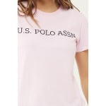 Футболка из домашнего хлопка с логотипом U S Polo Assn , розовый - фото 3