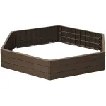 Prosperplast Palisade "Base Wood", ШxГ: 148x129 см Д/148х25х129 см, цвет rustikaler ziegel - фото