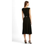 Платье LAUREN Ralph Lauren Belted Jersey Cap-Sleeve Dress, цвет Polo Black - фото