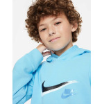 Толстовка Nike B NSW SI FLC PO HOODY BB, синий - фото 3