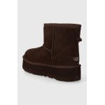 Детские зимние сапоги UGG CLASSIC MINI PLATFORM, коричневый - фото 4