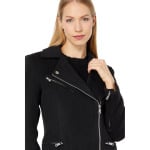 Пальто Avec Les Filles Wool Blend Moto Coat, черный - фото 2