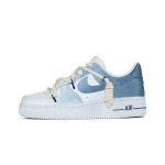 Кроссовки Air Force 1 для скейтбординга мужские низкие синий Nike - фото