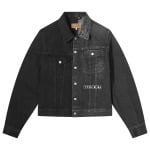 Джинсовая куртка Mm6 Maison Margiela Half & Half Denim, цвет Black & Grey - фото