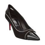 Christian Louboutin Duvette Strass 70 Лакированные и замшевые туфли, черный - фото 3