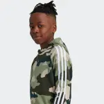 Толстовка adidas Sportswear с капюшоном «J BL CAMO FT HD», цвет Tent Green / Clay Brown / White - фото 4