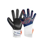 Вратарские перчатки Reusch "Pure Contact Silver Junior" с гибридным негативным вырезом, оранжевый - фото