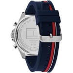 Мужские многофункциональные синие силиконовые часы 46 мм Tommy Hilfiger - фото 3