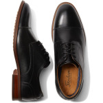 Оксфорды Rucci Cap Toe Oxford Florsheim, цвет Black Smooth - фото