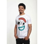 Футболка с принтом Toy Story 4 Big Face Smiling Forky Unisex Disney, белая - фото 4