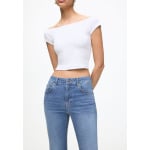 Джинсовые шорты Mid-Rise Capri PULL&BEAR, синие - фото 3